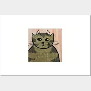 Whimsical Cat Portrait #10 Posters and Art